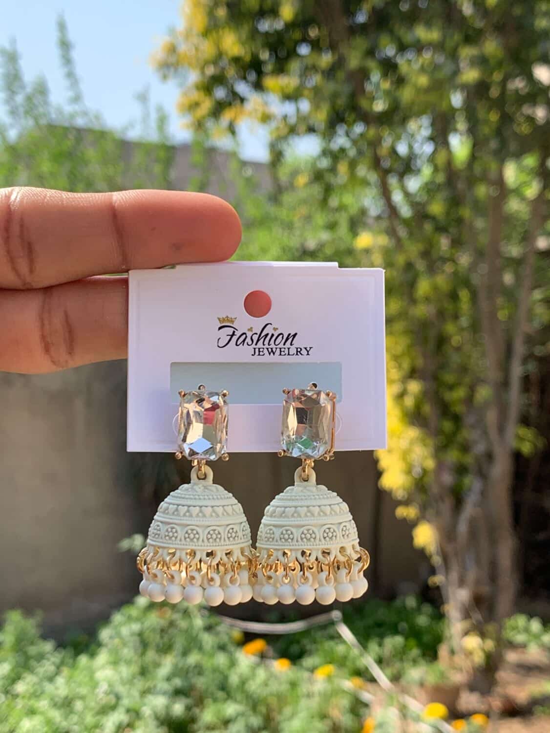 Lustrous Pearl Jhumkas