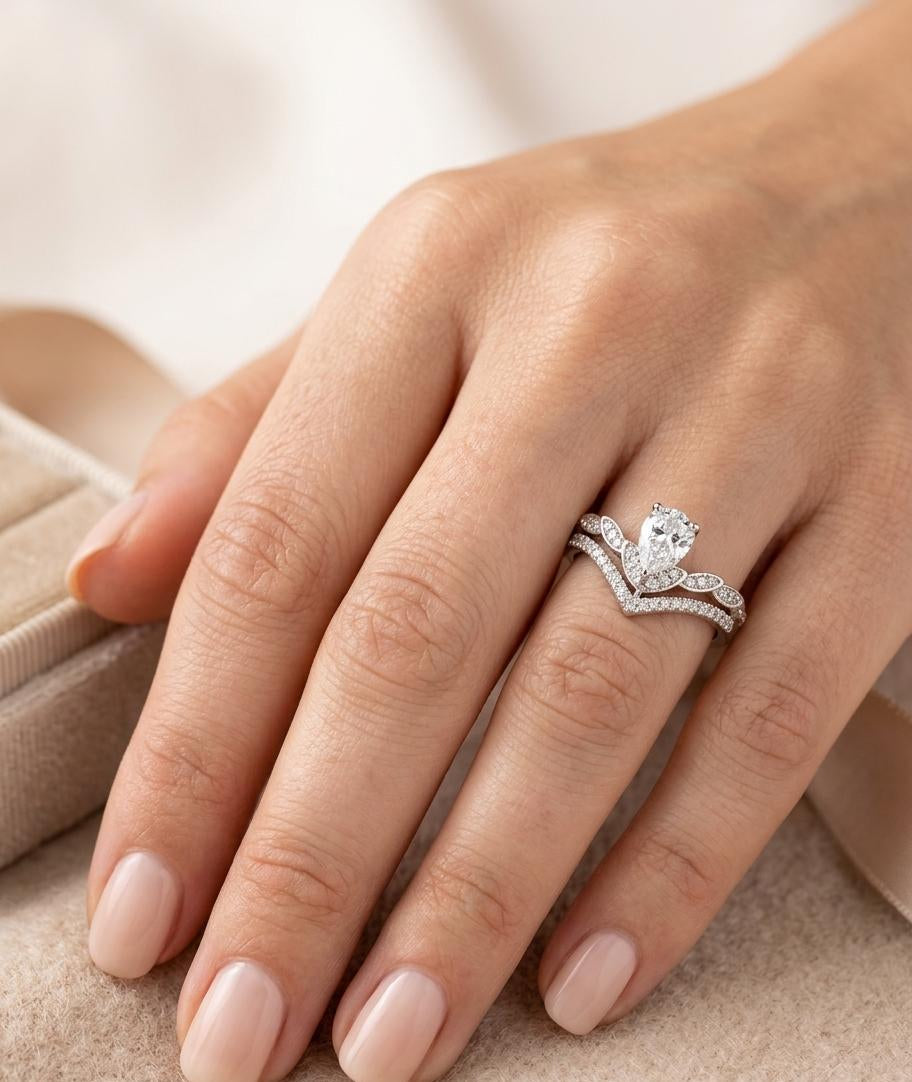 Ethereal Pear-Cut Ring