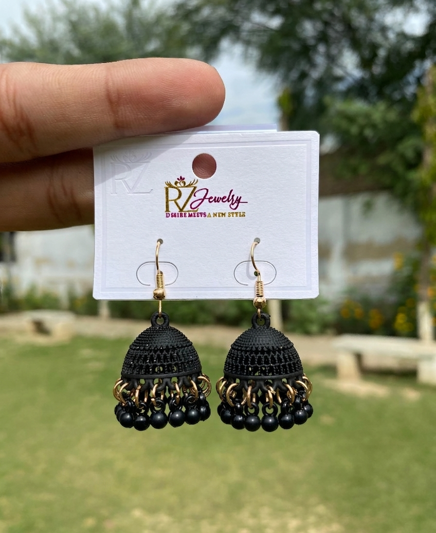 Earthy Matte-Finish Jhumka