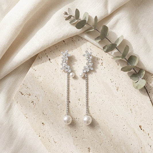 A Starlight Floral Cascade Earring