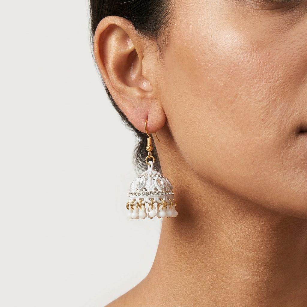 Pure Elegance Enamel Jhumka