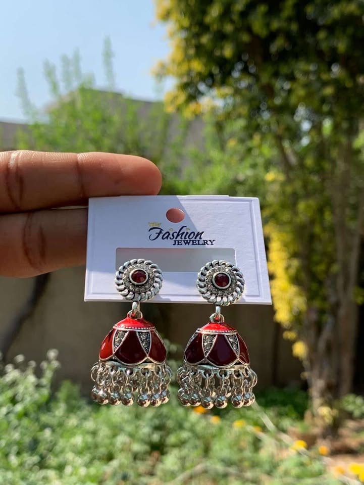 Diamond-Look Jhumkas