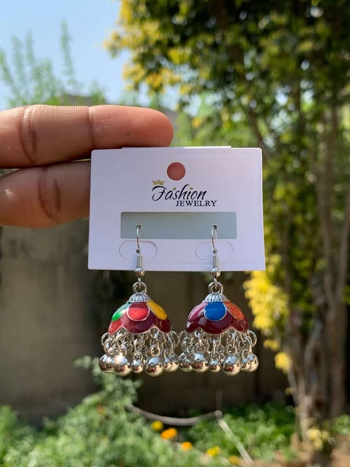 Grand Crystal Stud & Pearl Drop Jhumkas