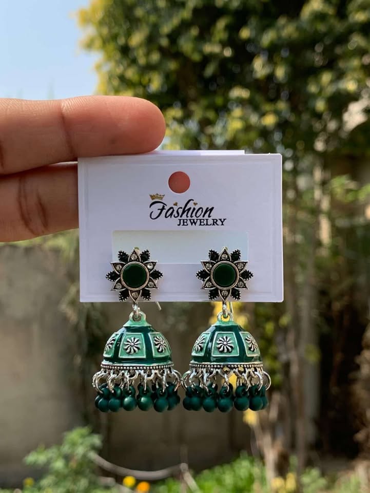 Silver Filigree Heritage Jhumkas