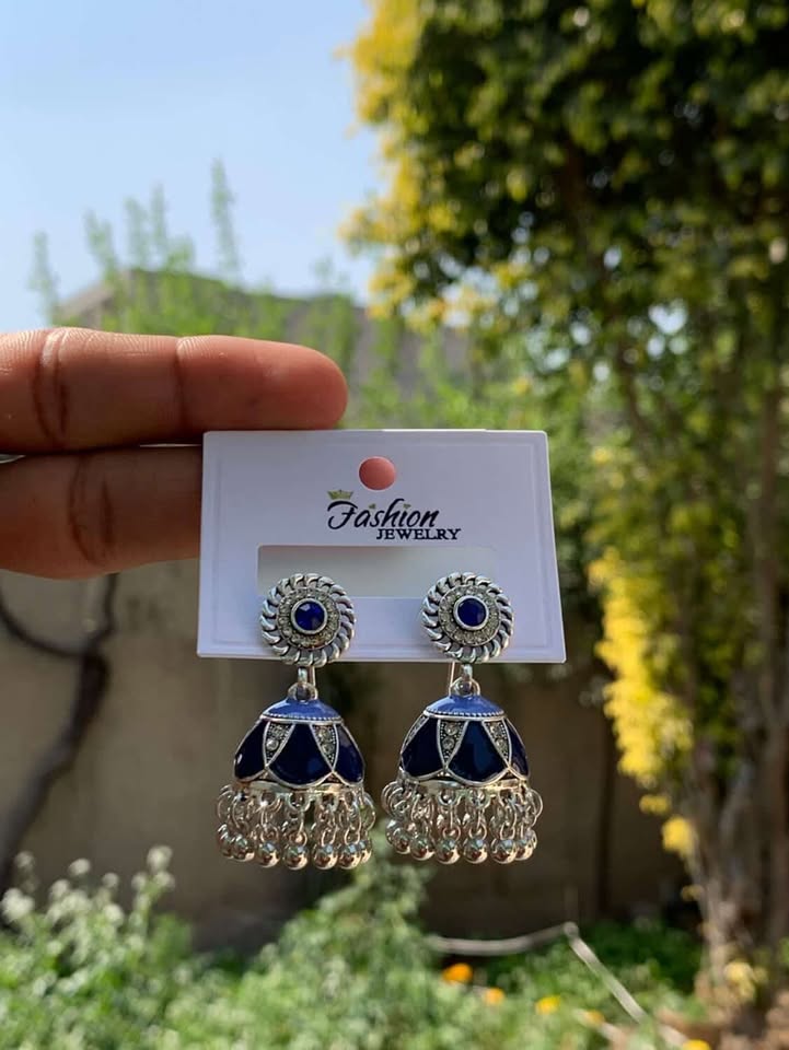 Diamond-Look Jhumkas