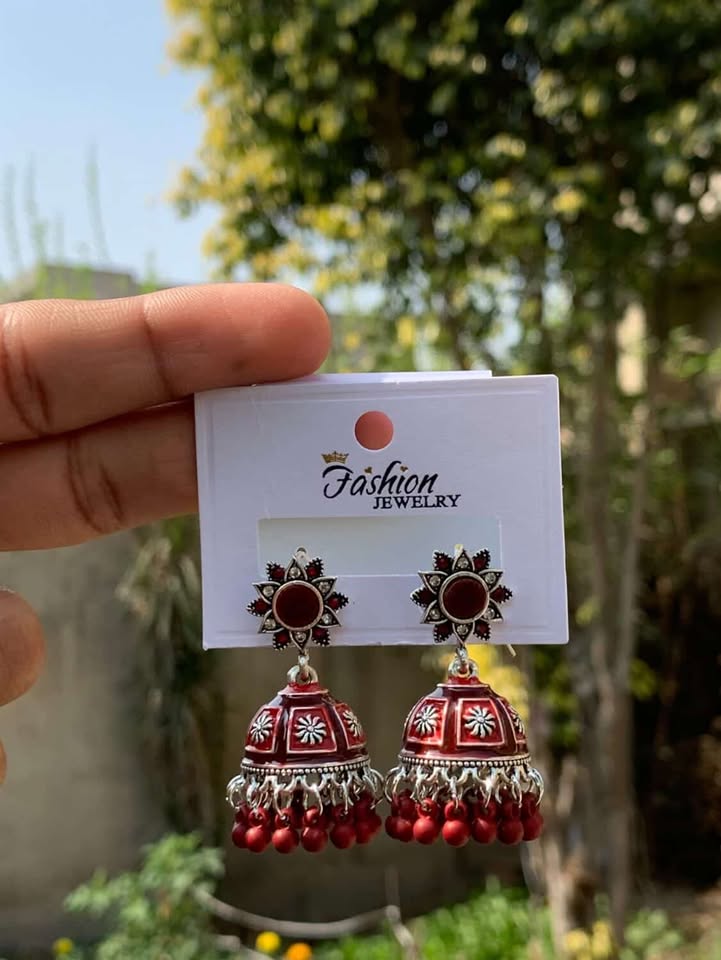 Silver Filigree Heritage Jhumkas