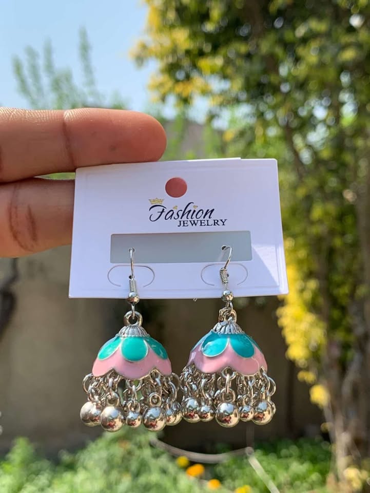 Grand Crystal Stud & Pearl Drop Jhumkas