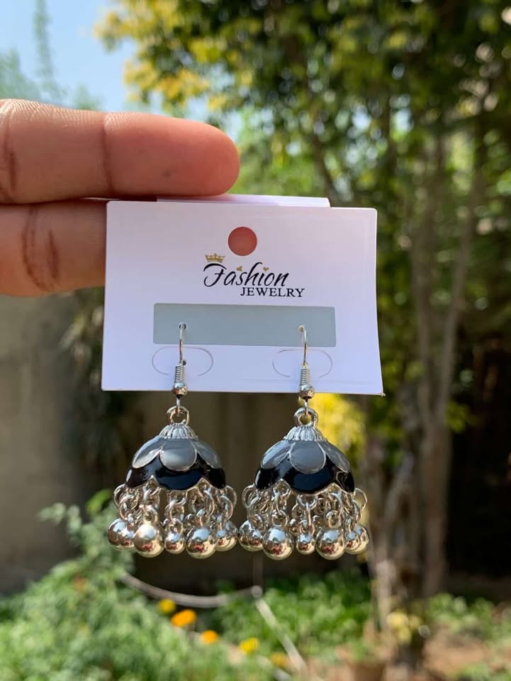 Grand Crystal Stud & Pearl Drop Jhumkas