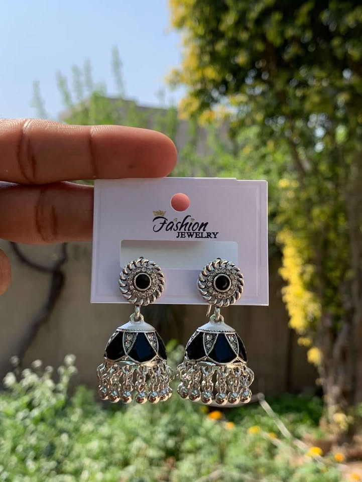 Diamond-Look Jhumkas