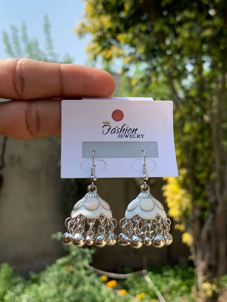 Grand Crystal Stud & Pearl Drop Jhumkas