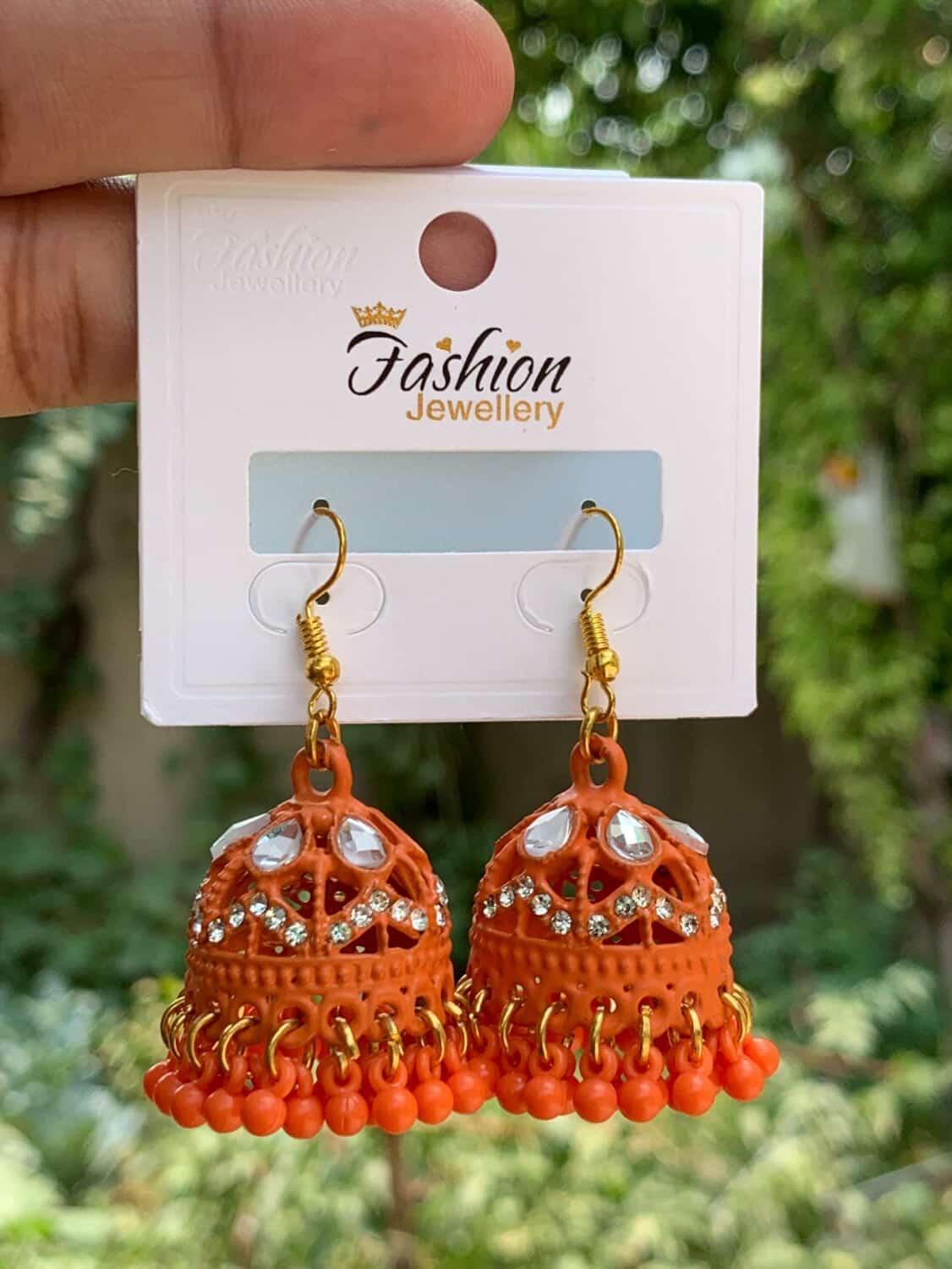 Pure Elegance Enamel Jhumka