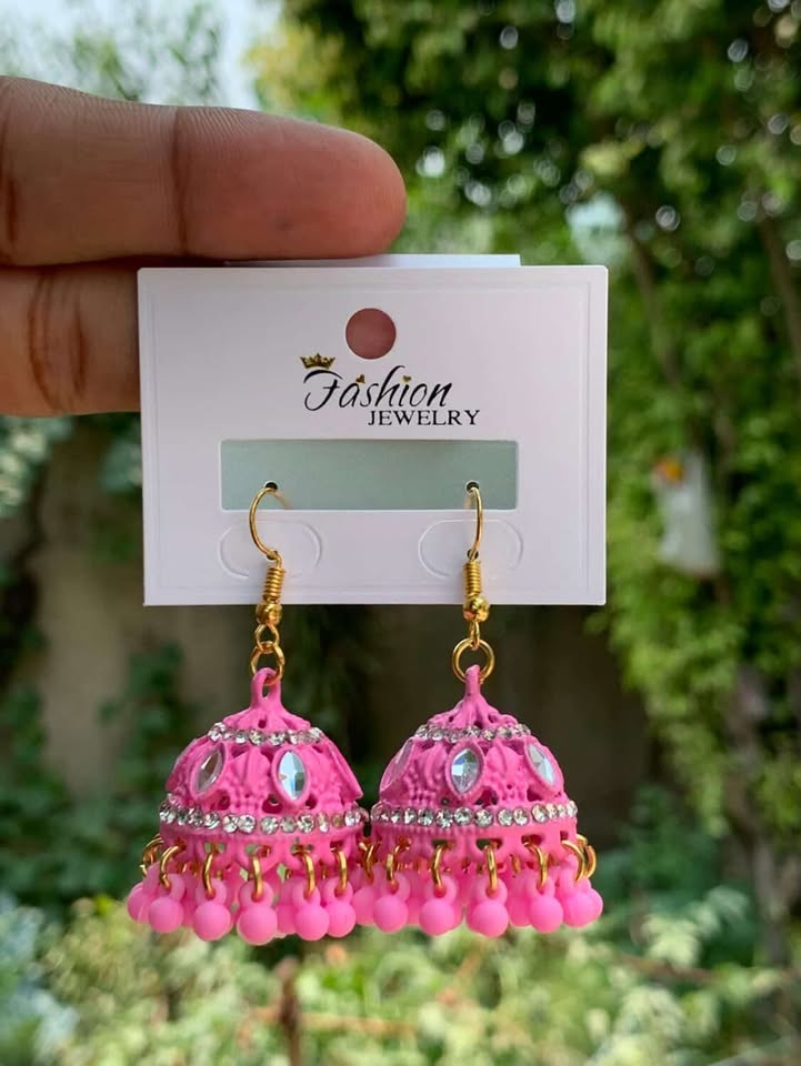 Pure Elegance Enamel Jhumka