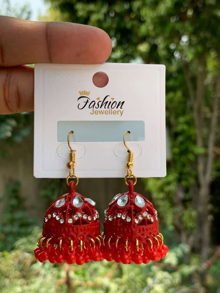 Pure Elegance Enamel Jhumka