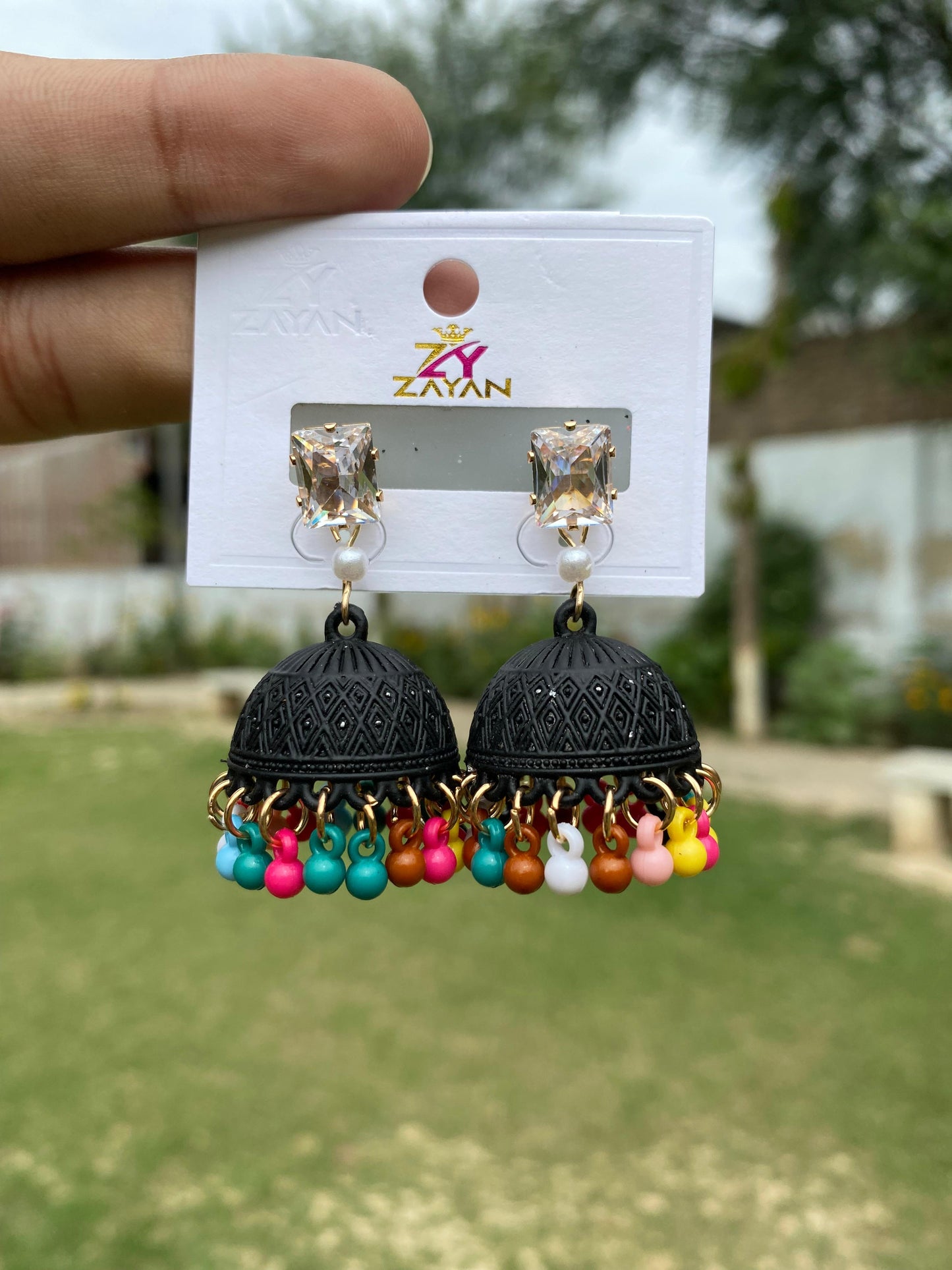 A Vibrant Hoop Jhumka