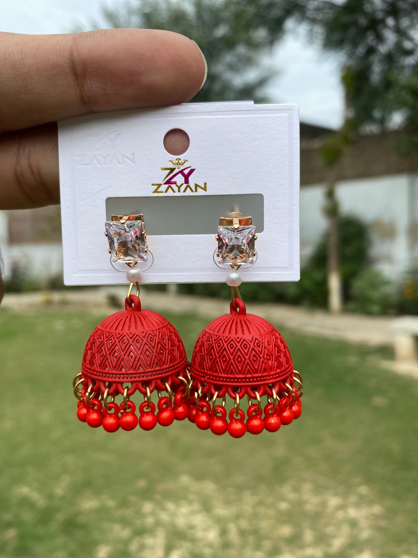 A Vibrant Hoop Jhumka