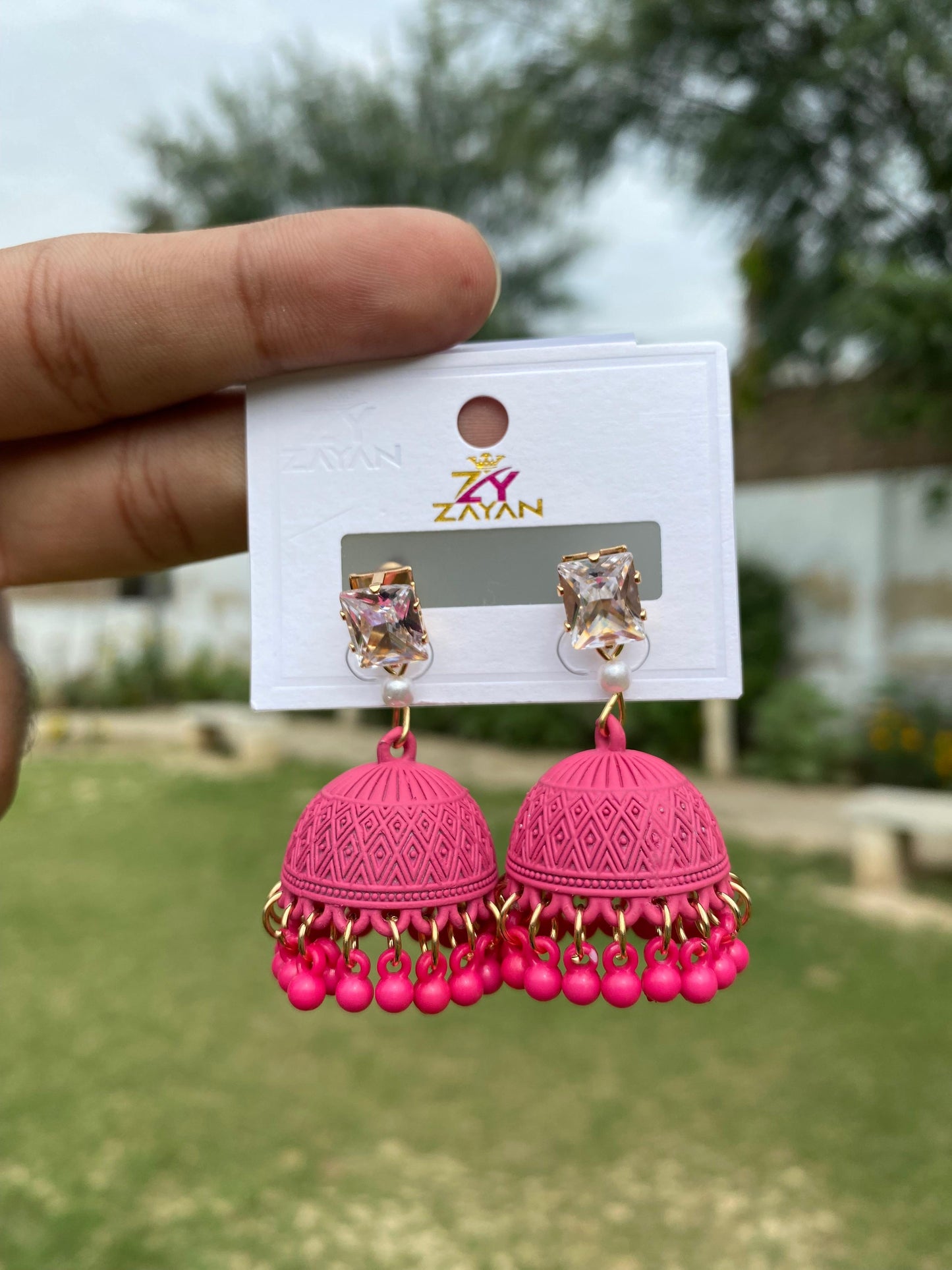 A Vibrant Hoop Jhumka