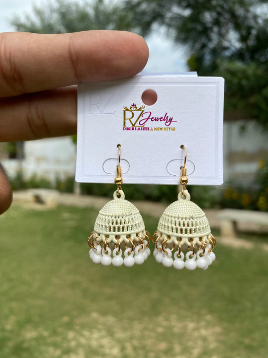Earthy Matte-Finish Jhumka