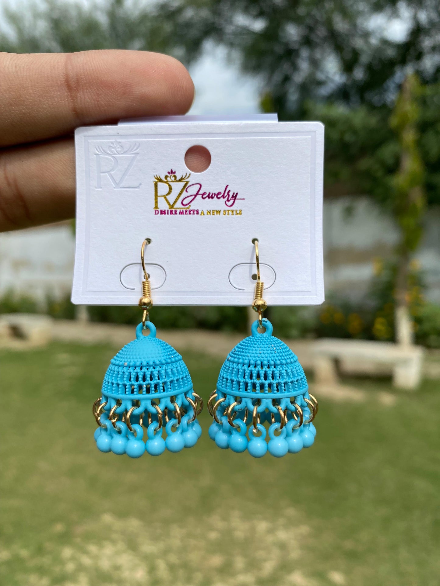 Earthy Matte-Finish Jhumka