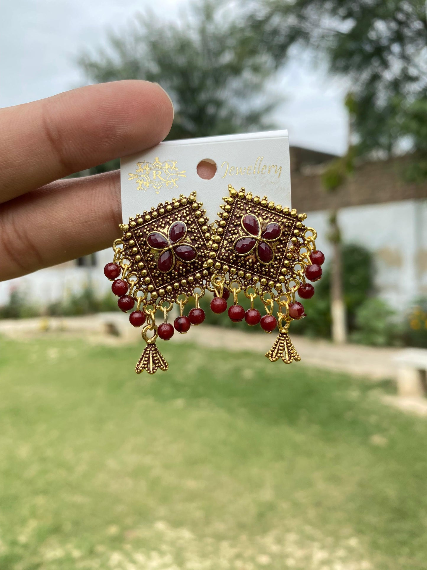 The Antique Onyx Diamond Drop