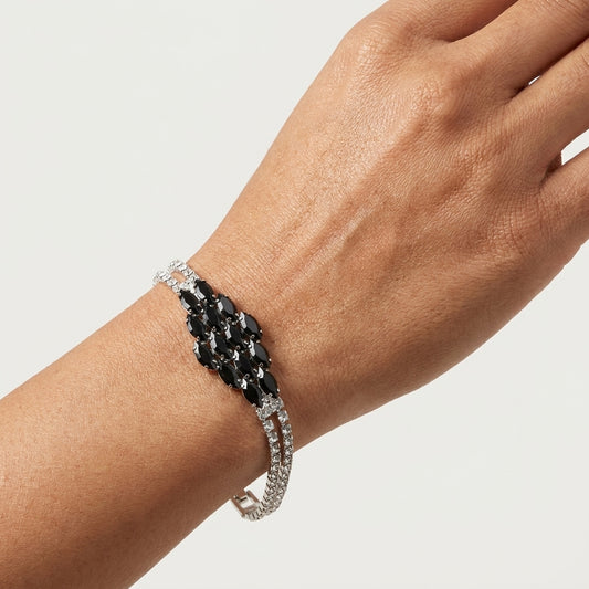 Midnight Mosaic Tennis Bracelet